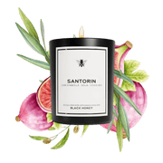 BLACK HONEY Parfums Classique (220g) Bougie figue à Santorin