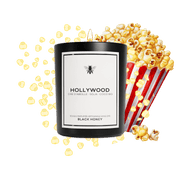 BLACK HONEY Parfums Classique (220g) Bougie popcorn à Hollywood