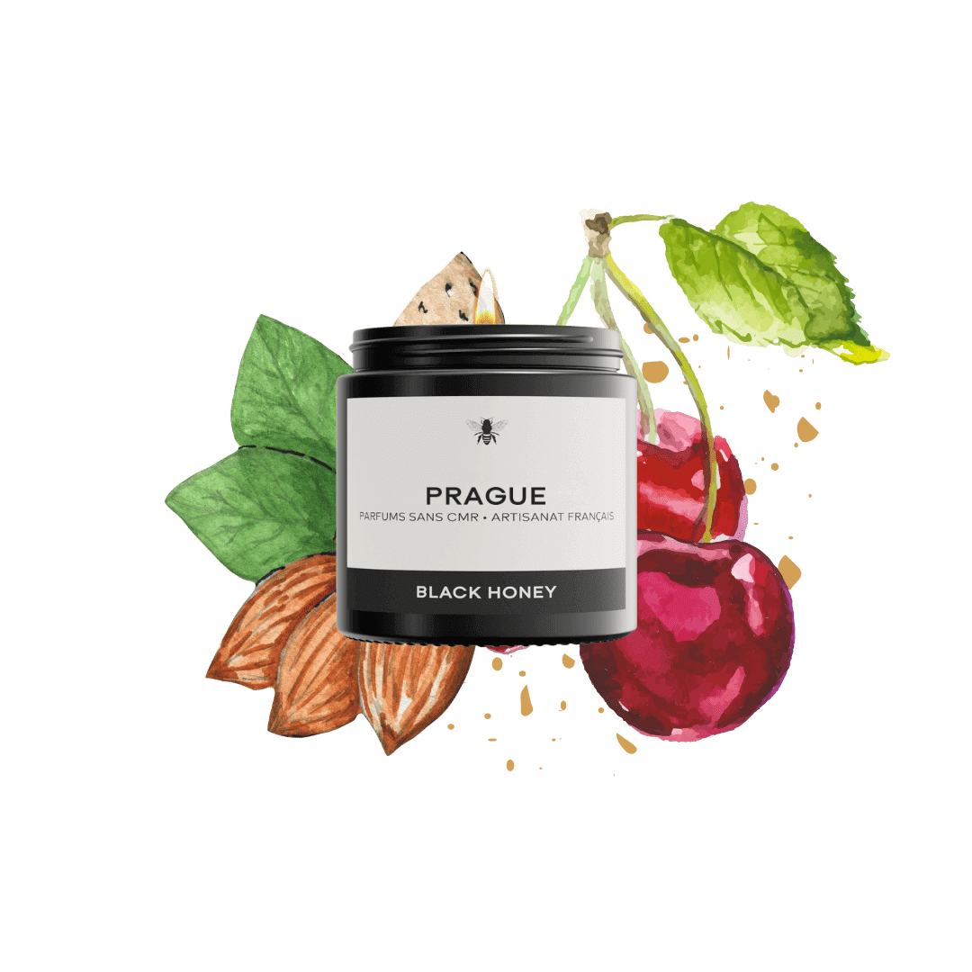 BLACK HONEY Parfums Petite (90g) Bougie cerise noire à Prague